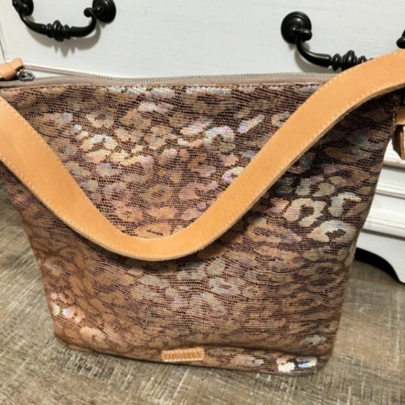 Consuela Leopard Hobo Bag - Picture 1 of 8